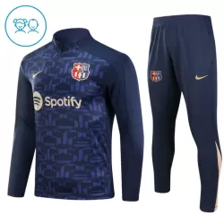 Barcelona Sudadera De Entrenamiento Niño Cremallera Cuarto 24/25 Navy Barcelona Sudadera De Entrenamiento Niño Cremallera Cuarto 24/25 Navy