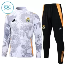 Real Madrid Dragon Conjunto De Chaqueta De Entrenamiento Niño 24/25 Blanca Real Madrid Dragon Conjunto De Chaqueta De Entrenamiento Niño 24/25 Blanca
