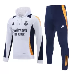 Real Madrid Hoodie Sudadera De Entrenamiento Hombre 24/25 Blanca Real Madrid Hoodie Sudadera De Entrenamiento Hombre 24/25 Blanca