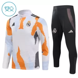 Real Madrid Sudadera De Entrenamiento Niño Cremallera Cuarto 24/25 Blanca Real Madrid Sudadera De Entrenamiento Niño Cremallera Cuarto 24/25 Blanca