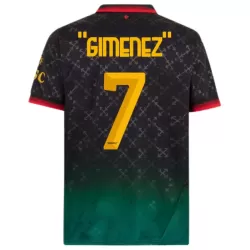 Camiseta AC Milan Gimenez 7 Cuarta Hombre 24/25 Camiseta AC Milan Gimenez 7 Cuarta Hombre 24/25