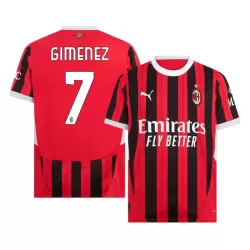 Camiseta AC Milan Gimenez 7 Hombre Primera 24/25 Camiseta AC Milan Gimenez 7 Hombre Primera 24/25