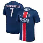 Camiseta Paris Saint-Germain Kvaratskhelia 7 Hombre Primera 24/25
