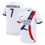 Camiseta Paris Saint-Germain Kvaratskhelia 7 Hombre Segunda 24/25