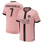 Camiseta Paris Saint-Germain Kvaratskhelia 7 Hombre Tercera 24/25