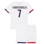 Conjunto Paris Saint-Germain Kvaratskhelia 7 Niño Segunda 24/25