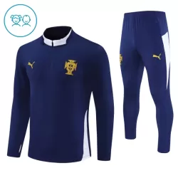 Portugal Sudadera De Entrenamiento Niño Cremallera Cuarto 24/25 Navy