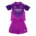 Conjunto Portero Real Madrid Niño 25/26 Púrpura