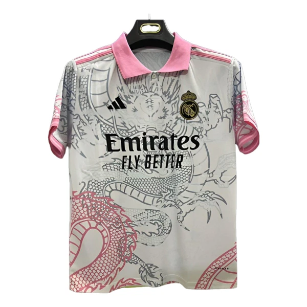 Camiseta Real Madrid Dragon Hombre 25/26 Blanca Camiseta Real Madrid Dragon Hombre 25/26 Blanca