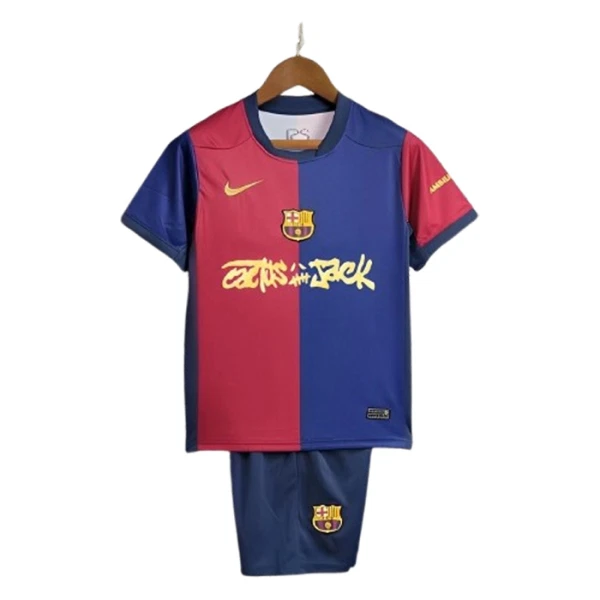 Conjunto FC Barcelona x Travis Scott Niño Primera 24/25 Conjunto FC Barcelona x Travis Scott Niño Primera 24/25