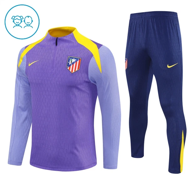 Atlético Madrid Sudadera De Entrenamiento Niño Cremallera Cuarto 25/26 Púrpura Atlético Madrid Sudadera De Entrenamiento Niño Cremallera Cuarto 25/26 Púrpura