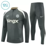 Chelsea Sudadera De Entrenamiento Niño Cremallera Cuarto 25/26 Gris