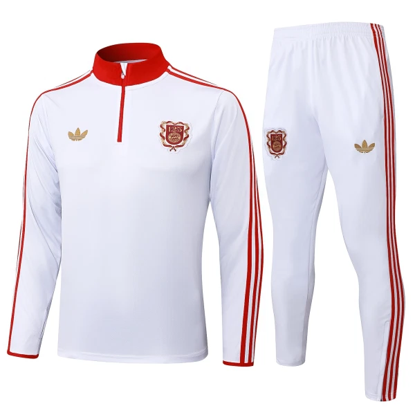 FC Bayern de Múnich Sudadera De Entrenamiento Hombre Cremallera Cuarto 24/25 Blanca FC Bayern de Múnich Sudadera De Entrenamiento Hombre Cremallera Cuarto 24/25 Blanca