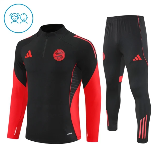 FC Bayern de Múnich Sudadera De Entrenamiento Niño Cremallera Cuarto 25/26 Negra