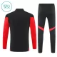 FC Bayern de Múnich Sudadera De Entrenamiento Niño Cremallera Cuarto 25/26 Negra