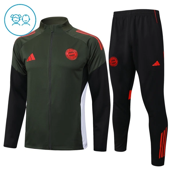 FC Bayern de Múnich Sudadera De Entrenamiento Niño Cremallera Cuarto 25/26 Verde FC Bayern de Múnich Sudadera De Entrenamiento Niño Cremallera Cuarto 25/26 Verde