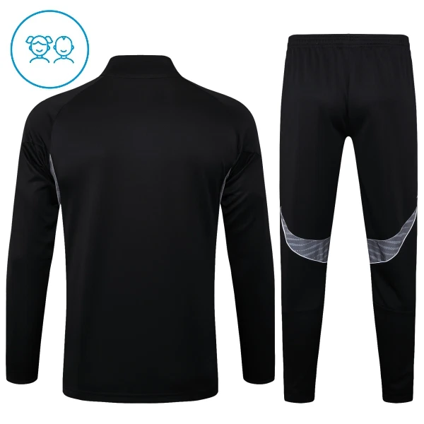 Inter Miami CF Sudadera De Entrenamiento Niño Cremallera Cuarto 25/26 Negra