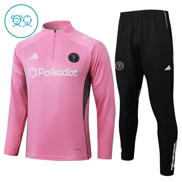 Inter Miami CF Sudadera De Entrenamiento Niño Cremallera Cuarto 25/26 Rosa Inter Miami CF Sudadera De Entrenamiento Niño Cremallera Cuarto 25/26 Rosa