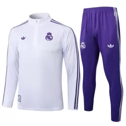 Real Madrid Sudadera De Entrenamiento Hombre Cremallera Cuarto 25/26 Blanca Real Madrid Sudadera De Entrenamiento Hombre Cremallera Cuarto 25/26 Blanca