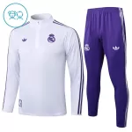 Real Madrid Sudadera De Entrenamiento Niño Cremallera Cuarto 25/26 Blanca