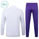 Real Madrid Sudadera De Entrenamiento Niño Cremallera Cuarto 25/26 Blanca