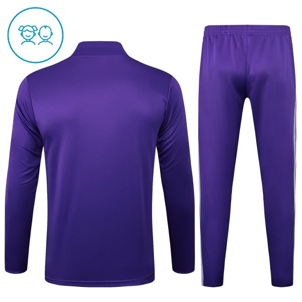 Real Madrid Sudadera De Entrenamiento Niño Cremallera Cuarto 25/26 Púrpura