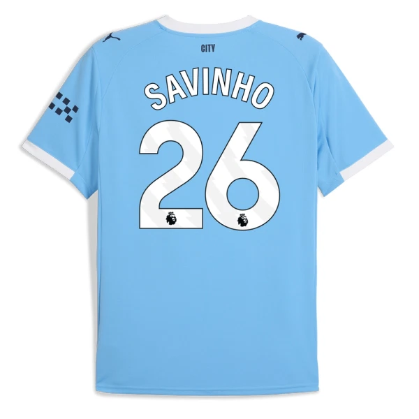 Camiseta Manchester City Savinho 26 Hombre Primera 25/26 Camiseta Manchester City Savinho 26 Hombre Primera 25/26