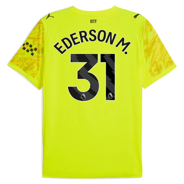 Camiseta Portero Manchester City Ederson M. 31 Hombre 25/26 Amarilla Camiseta Portero Manchester City Ederson M. 31 Hombre 25/26 Amarilla