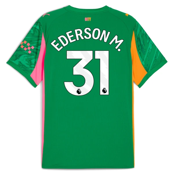 Camiseta Portero Manchester City Ederson M. 31 Hombre 25/26 Verde Camiseta Portero Manchester City Ederson M. 31 Hombre 25/26 Verde