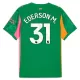 Camiseta Portero Manchester City Ederson M. 31 Hombre 25/26 Verde Camiseta Portero Manchester City Ederson M. 31 Hombre 25/26 Verde