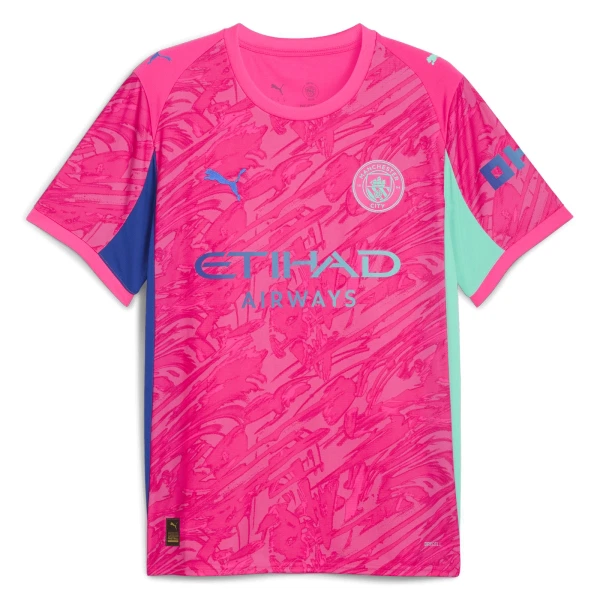 Camiseta Portero Manchester City Hombre 25/26 Rosa Camiseta Portero Manchester City Hombre 25/26 Rosa