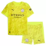 Conjunto Portero Manchester City Niño 25/26 Amarilla