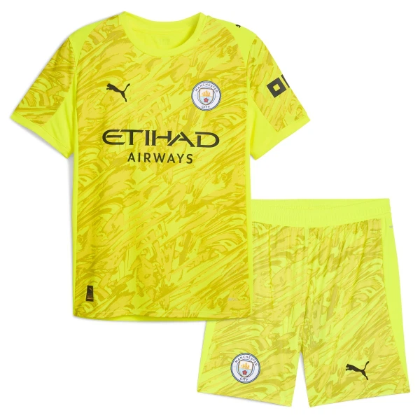 Conjunto Portero Manchester City Niño 25/26 Amarilla Conjunto Portero Manchester City Niño 25/26 Amarilla