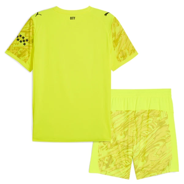 Conjunto Portero Manchester City Niño 25/26 Amarilla