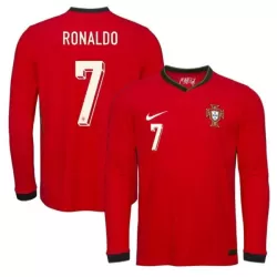 Camiseta Manga Larga Portugal Ronaldo 7 Hombre Primera 2025 Camiseta Manga Larga Portugal Ronaldo 7 Hombre Primera 2025