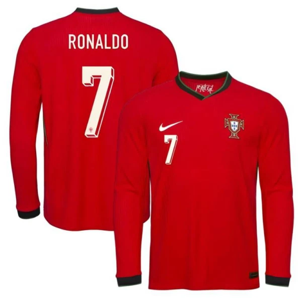 Camiseta Manga Larga Portugal Ronaldo 7 Hombre Primera 2025 Camiseta Manga Larga Portugal Ronaldo 7 Hombre Primera 2025