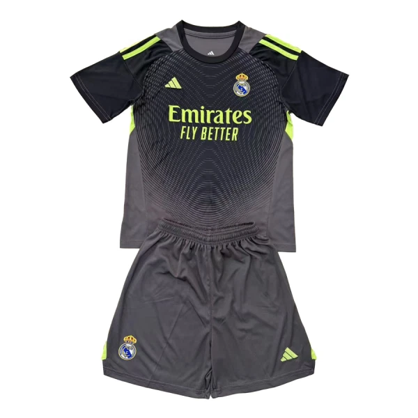 Conjunto Portero Real Madrid Niño 25/26 Negra Conjunto Portero Real Madrid Niño 25/26 Negra