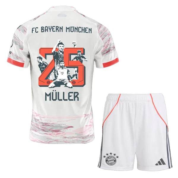 Conjunto FC Bayern de Múnich Thomas Müller 25 Niño Segunda 25/26 - Especial Conjunto FC Bayern de Múnich Thomas Müller 25 Niño Segunda 25/26 - Especial