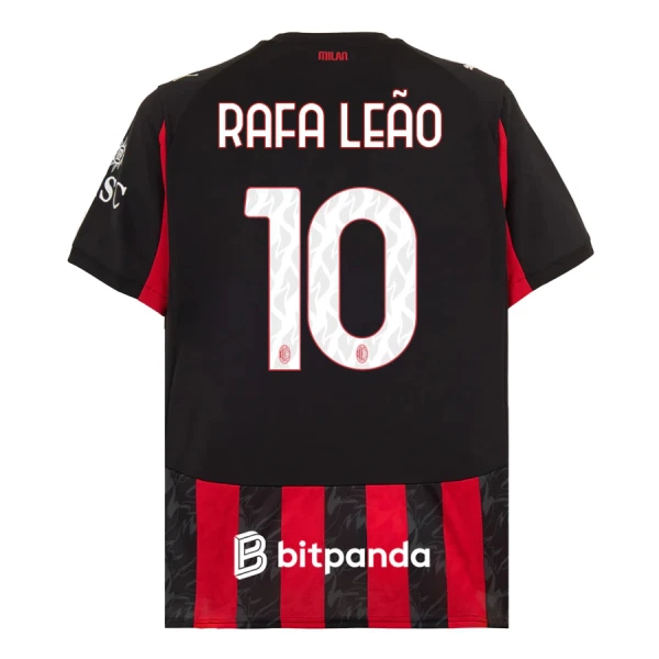 Camiseta AC Milan Rafael Leao 10 Hombre Primera 25/26 Camiseta AC Milan Rafael Leao 10 Hombre Primera 25/26