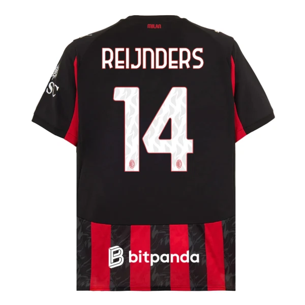Camiseta AC Milan Reijnders 14 Hombre Primera 25/26 Camiseta AC Milan Reijnders 14 Hombre Primera 25/26