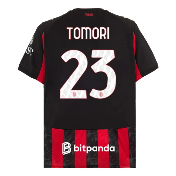 Camiseta AC Milan Tomori 23 Hombre Primera 25/26 Camiseta AC Milan Tomori 23 Hombre Primera 25/26