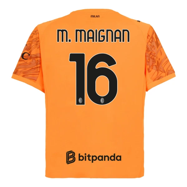 Camiseta Portero AC Milan M. Maignan 16 Hombre 25/26 Naranja Camiseta Portero AC Milan M. Maignan 16 Hombre 25/26 Naranja