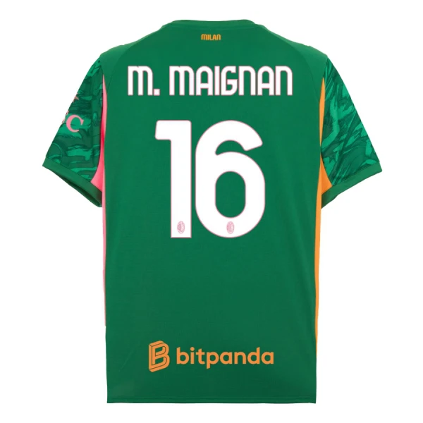 Camiseta Portero AC Milan M. Maignan 16 Hombre 25/26 Verde Camiseta Portero AC Milan M. Maignan 16 Hombre 25/26 Verde