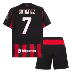 Conjunto AC Milan Gimenez 7 Niño Primera 25/26 Conjunto AC Milan Gimenez 7 Niño Primera 25/26