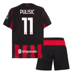 Conjunto AC Milan Pulisic 11 Niño Primera 25/26 Conjunto AC Milan Pulisic 11 Niño Primera 25/26