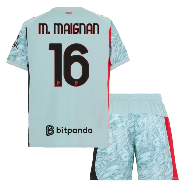 Conjunto Portero AC Milan M. Maignan 16 Niño 25/26 Azul Conjunto Portero AC Milan M. Maignan 16 Niño 25/26 Azul