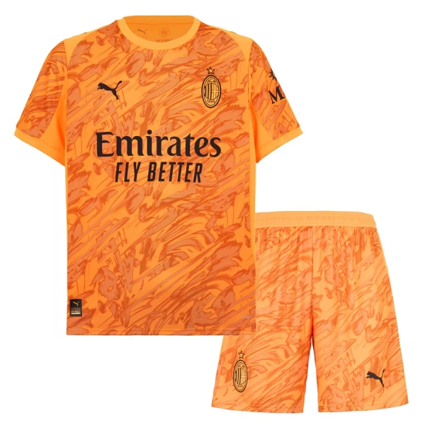 Conjunto Portero AC Milan Niño 25/26 Naranja Conjunto Portero AC Milan Niño 25/26 Naranja