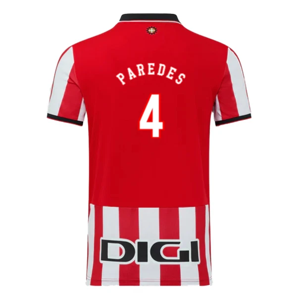 Camiseta Athletic Bilbao Paredes 4 Hombre Primera 25/26 Camiseta Athletic Bilbao Paredes 4 Hombre Primera 25/26
