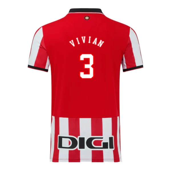 Camiseta Athletic Bilbao Vivian 3 Hombre Primera 25/26 Camiseta Athletic Bilbao Vivian 3 Hombre Primera 25/26