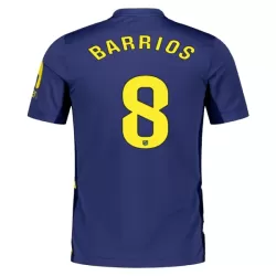 Camiseta Atlético Madrid Barrios 8 Hombre Segunda 25/26 Camiseta Atlético Madrid Barrios 8 Hombre Segunda 25/26